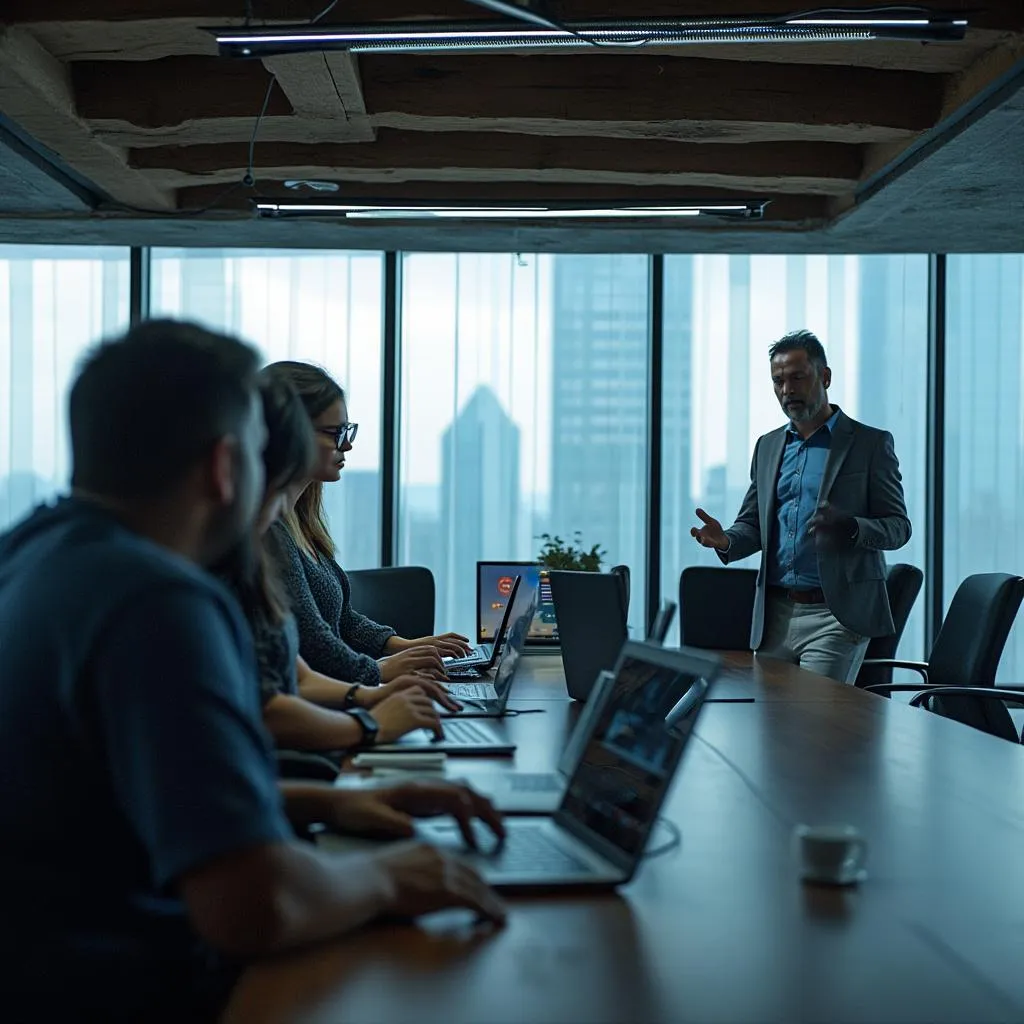Sesión de capacitación sobre comunicación digital con clientes