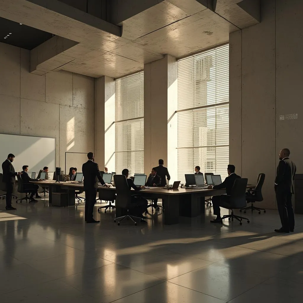 Equipo de investigadores analizando datos sobre comunicación